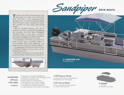Palm Beach 1994 Pontoon Brochure
