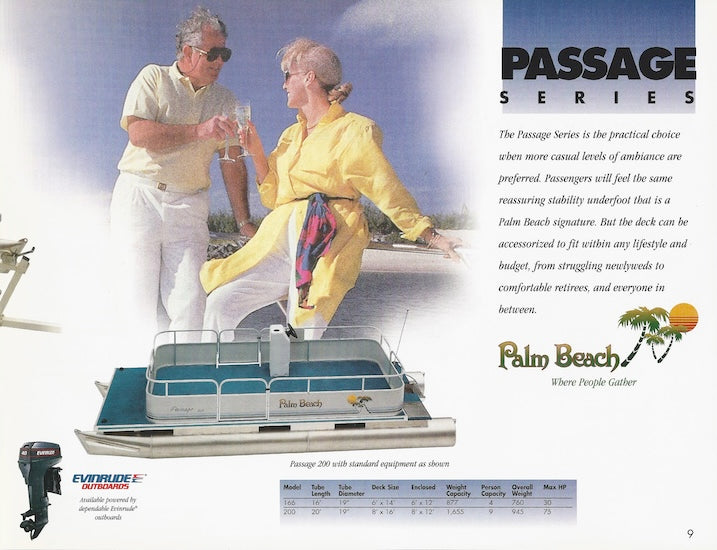 Palm Beach 1990s Pontoon Brochure
