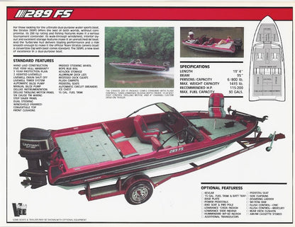 Stratos 1989 Brochure