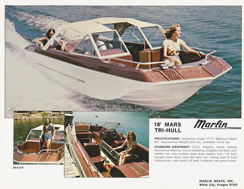Marlin Mars 18 & Mercury 18 Brochure