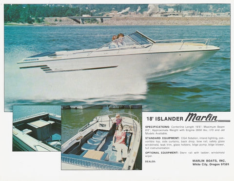 Marlin Islander 18 Brochure