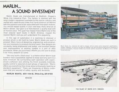 Marlin 1980s Dream Machine Brochure