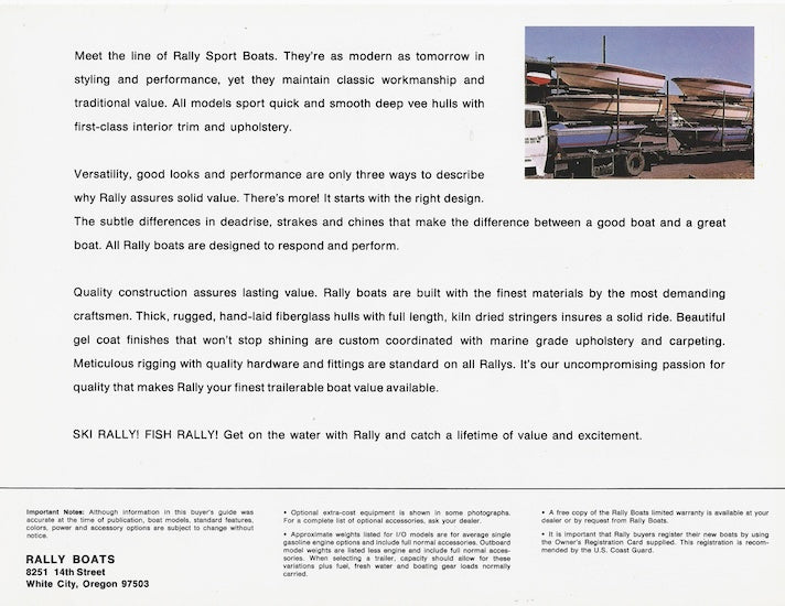 Marlin 1984 Rally Brochure