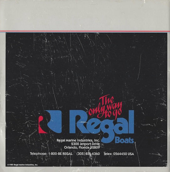 Regal 1986 Brochure