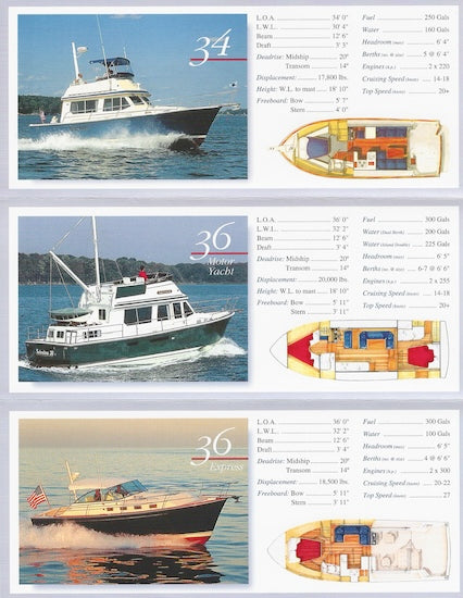 Sabreline 1999 Mini Brochure