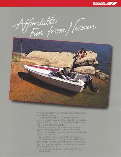 Nissan Ski Boat EM170ZX90SB Brochure