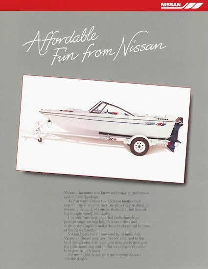 Nissan Bowrider EM350N60BR Brochure