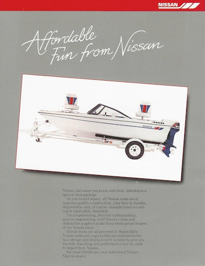 Nissan Fish & Ski EM351N60FS Boat Brochure