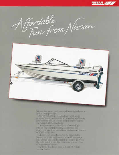 Nissan Fish & Ski EM371N90FS Boat Brochure