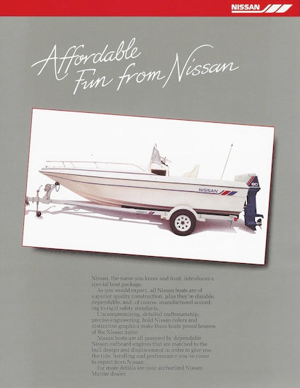 Nissan Center Console EM390N90CC Boat Brochure
