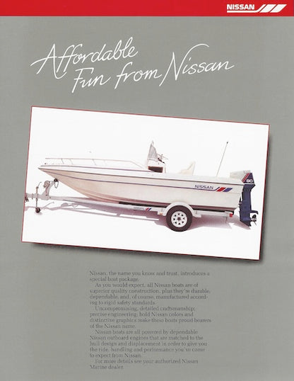 Nissan Center Console EM390N90CC Boat Brochure