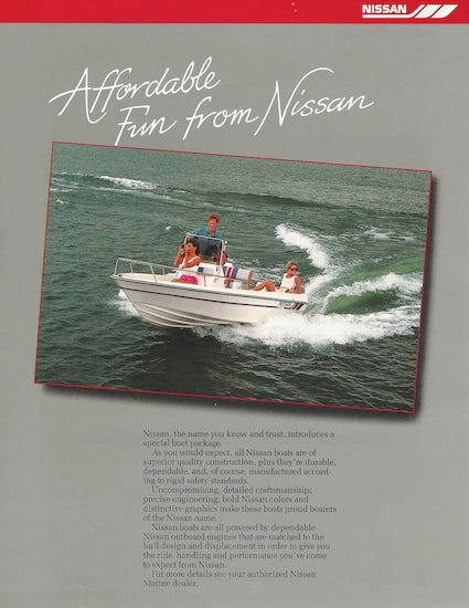 Nissan Center Console PB151V60CC Boat Brochure