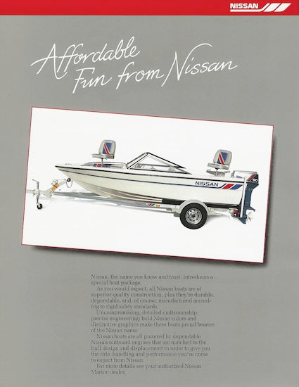 Nissan Fish & Ski PB1252V60FS Boat Brochure