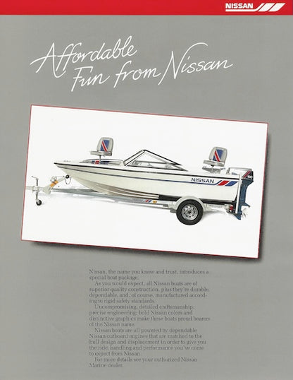 Nissan Fish & Ski PB1252V60FS Boat Brochure