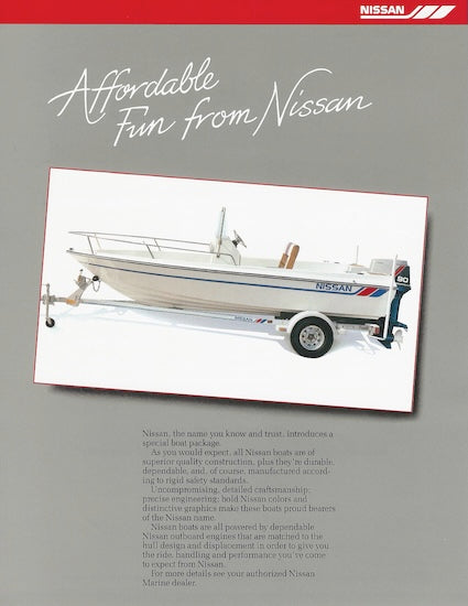 Nissan Center Console PB171V90CC Boat Brochure