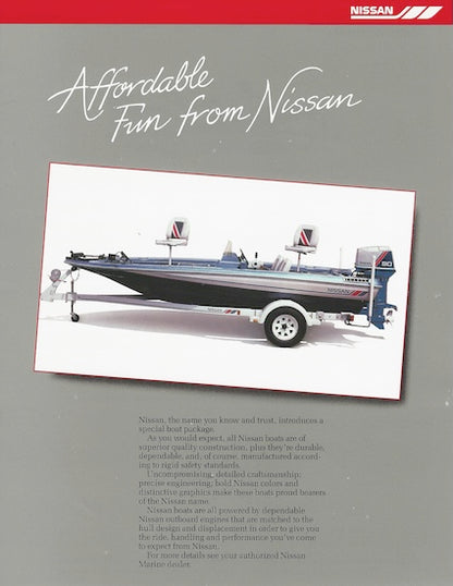 Nissan Bass PB176V90BA Boat Brochure