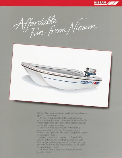 Nissan Dory PT95DR Brochure