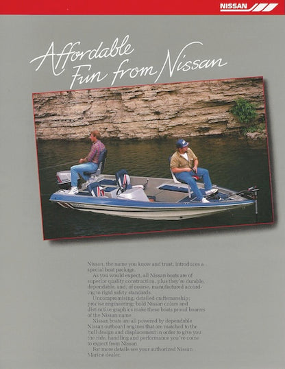 Nissan Bass SP1570BA Boat Brochure