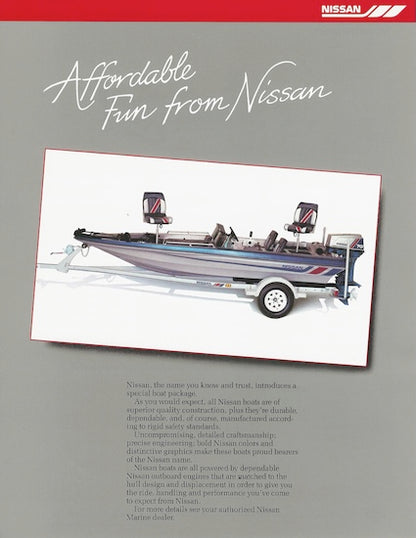 Nissan Fish & Ski SP1570FS Boat Brochure