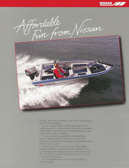 Nissan Bass SP1690BA Boat Brochure