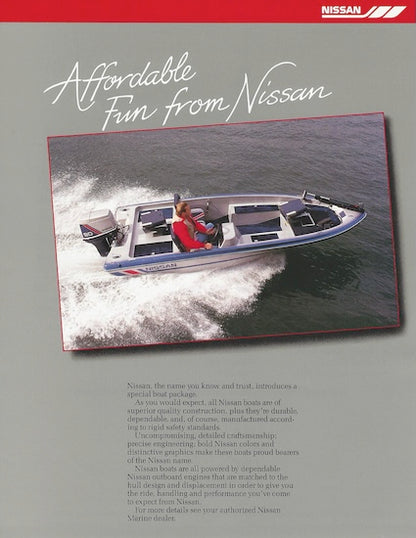 Nissan Bass SP1690BA Boat Brochure
