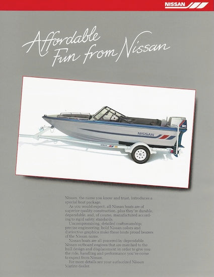 Nissan Bowrider SP1690BR Brochure