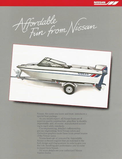 Nissan Bowrider UG1216ZX90BR Brochure