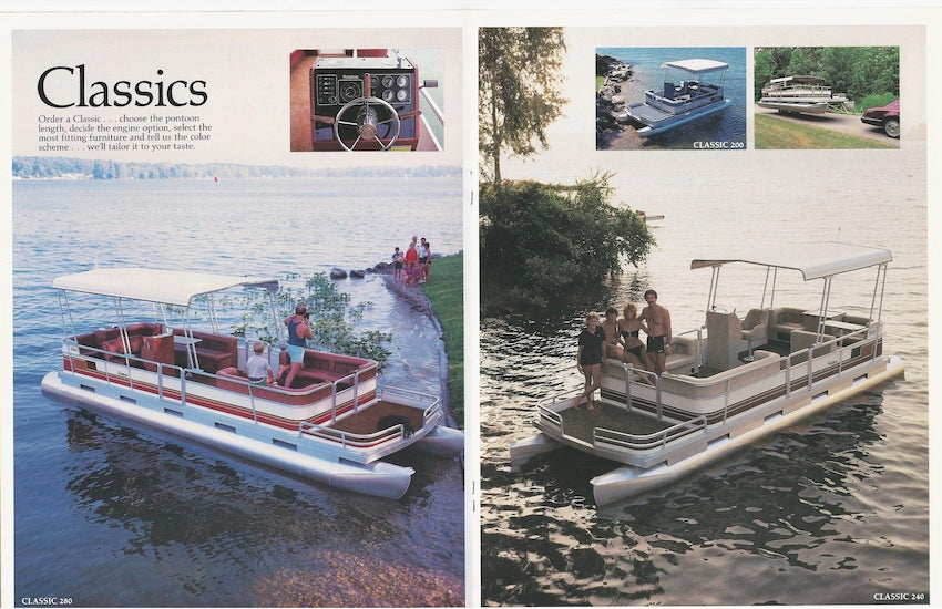 Harris 1985 FloteBote Pontoon Boat Brochure