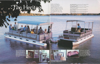 Harris 1985 FloteBote Pontoon Boat Brochure