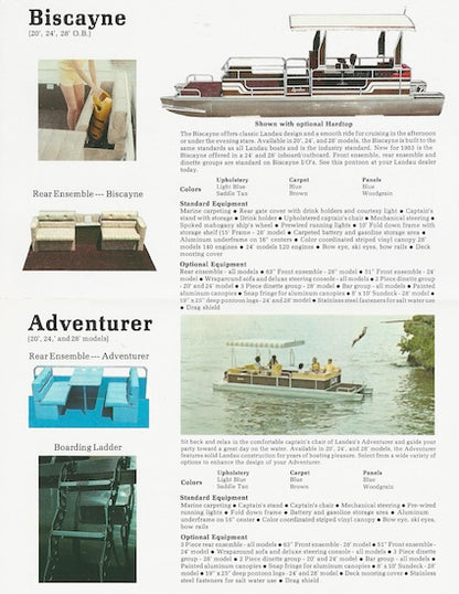 Landau 1983 Pontoon Brochure