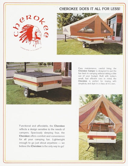 Landau Cherokee Camper Brochure