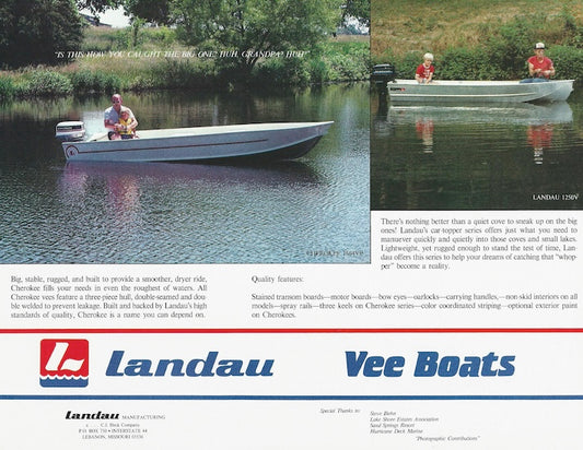Landau Vee Boats Brochure