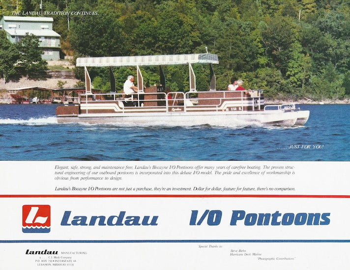 Landau I/O Pontoon Boats Brochure