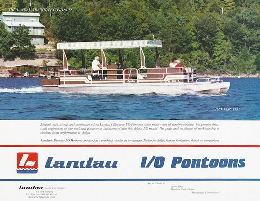 Landau I/O Pontoon Boats Brochure