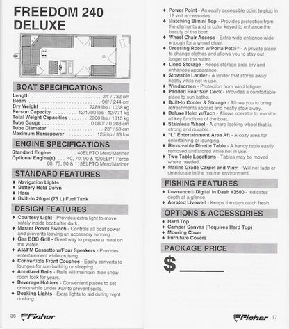 Fisher 1994 Dealer Salesbook Brochure