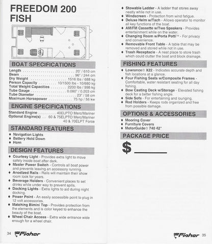 Fisher 1994 Dealer Salesbook Brochure