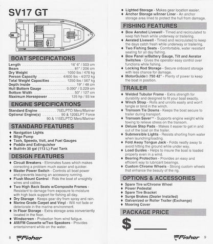 Fisher 1994 Dealer Salesbook Brochure