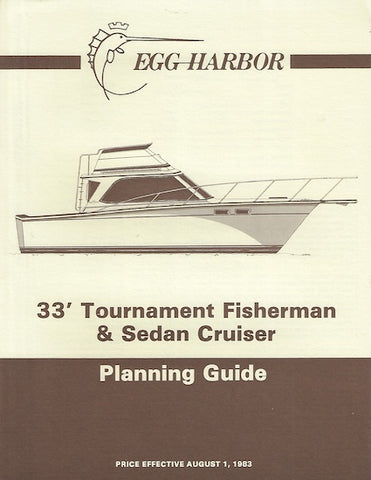 Egg Harbor 33 Tournament Fisherman & Sedan Cruiser Specification Brochure