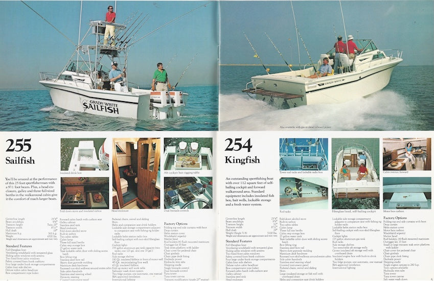 Grady White 1981 Press Proof Brochure