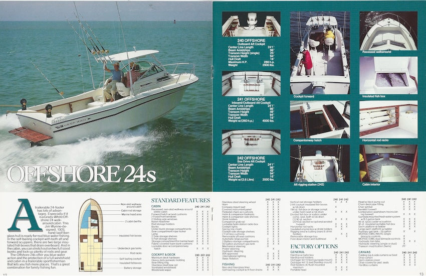 Grady White 1985 Brochure