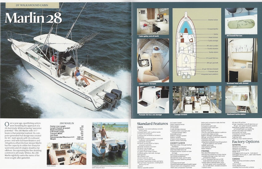 Grady White 1989 Brochure