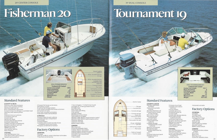 Grady White 1989 Brochure