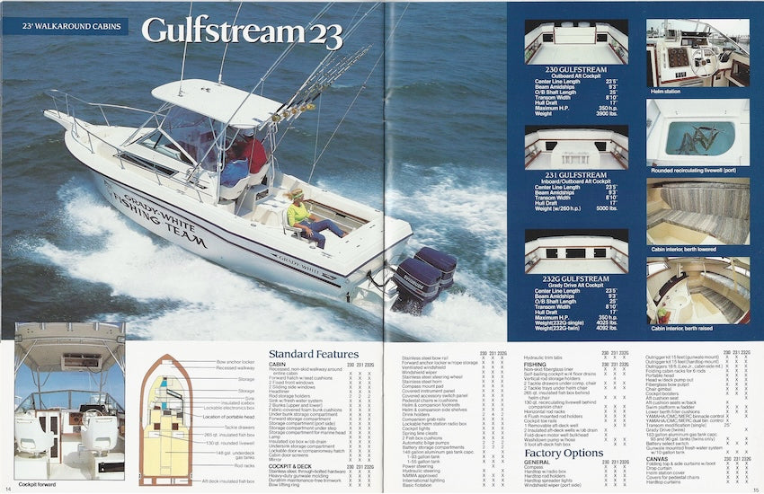 Grady White 1991 Brochure