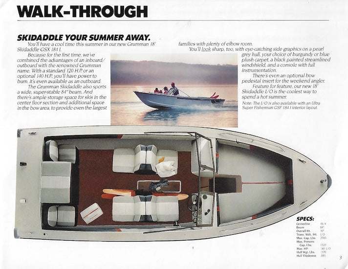 Grumman 1986 Brochure SailInfo I
