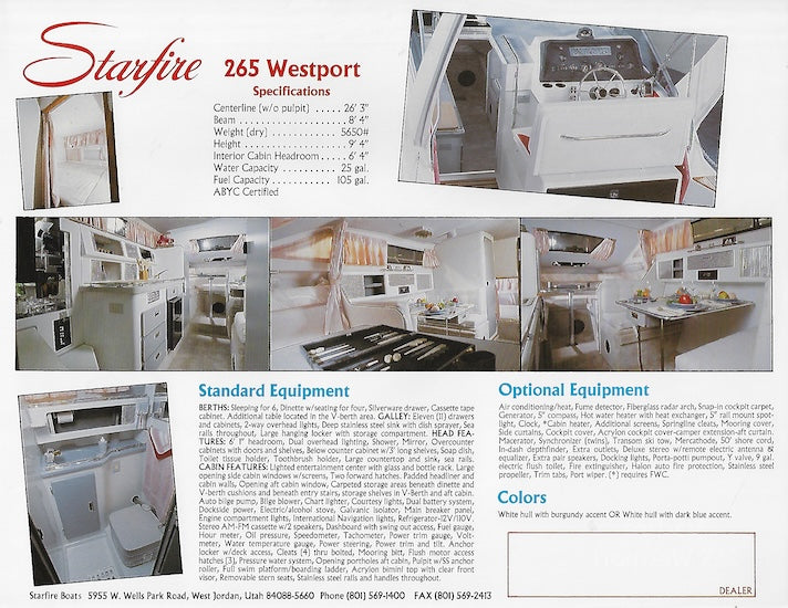 Starfire 265 Wesport Brochure