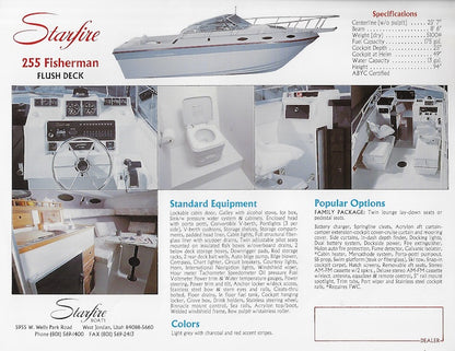 Starfire 255 Fisherman Brochure
