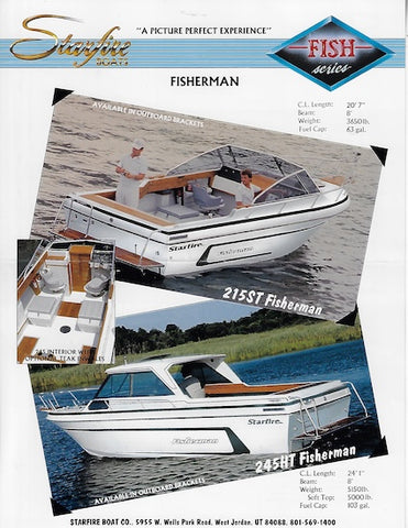 Starfire Fisherman 215 & 245 Brochure