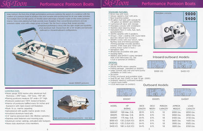 Misty Harbor 1995 Pontoon Brochure