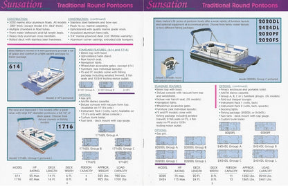 Misty Harbor 1995 Pontoon Brochure