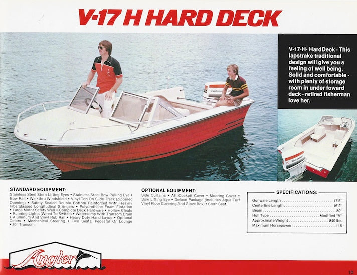 Angler 1983 Brochure